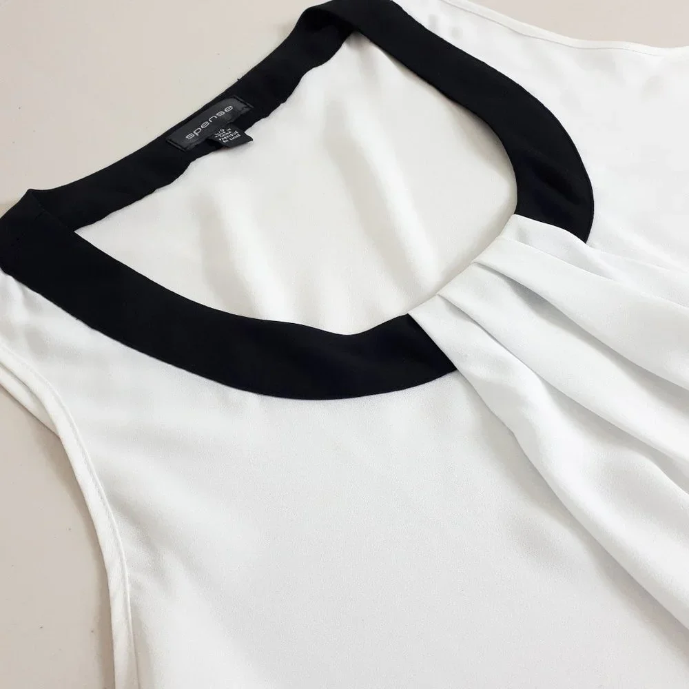 Spense Ivory Sleeveless Blouse - Picture 3 of 11
